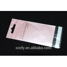 Laminated plastic bag for packing cosmetic tools